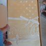 Vintage Raylon and Damask Table Cloth Image 2
