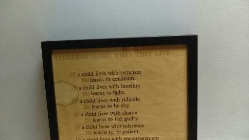 VERY UNIQUE - Framed Picture - Children Learn What They Live
