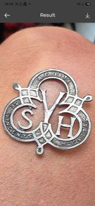 Vintage Sterling Silver Nursing Badge