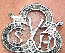 Vintage Sterling Silver Nursing Badge