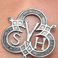 Vintage Sterling Silver Nursing Badge
