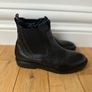 Black Zara leather boots Image 3