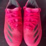 Girls pink Football shoes adidas X GHOSTED.3 FG Sz UK 10.5 EUC Image 2