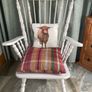 Matching wooden fireside chairs Image 3