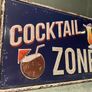 Cocktail zone Tin Metal sign Image 2