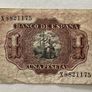 Spain 1 Peseta 1953 Banknote Image 2