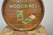 Wills's Woodbines metal drinks tray
