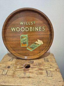 Wills's Woodbines metal drinks tray