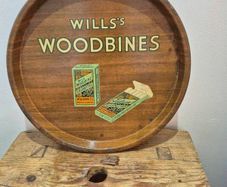 Wills's Woodbines metal drinks tray