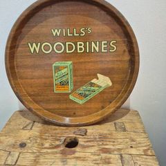 Wills's Woodbines metal drinks tray