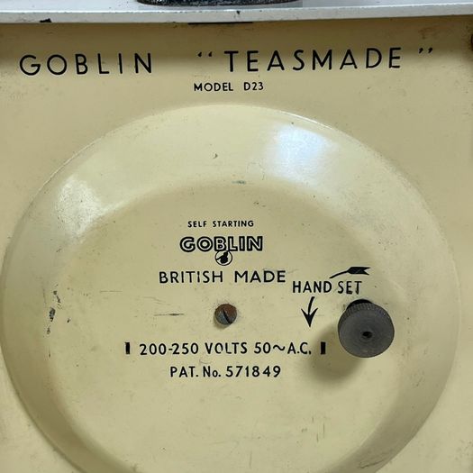 Goblin Teasmade Model D23 1951 Lamp Clock Tea Maker - UNTESTED - rare - PROP