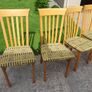 Set of 4 wooden dining chairs Image 7