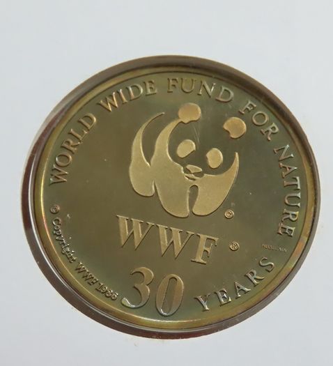 Crane Malawi 1986 WWF coin stamp cover Bugeranus Carunculatus