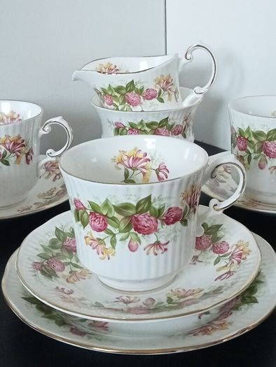 QUEEN'S Fine Bone China Rosina China "Woman and Home" Tea set