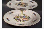 Royal Tara Harmony Pattern Two Tier Cake Stand