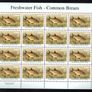 2001 Ireland Freshwater Fish (Perch, Arctic Charr, Pike & Bream) Commemorative Stamps Sheetlet Plate 1A1A1A1A Mint Never Hinged (MNH) Image 4