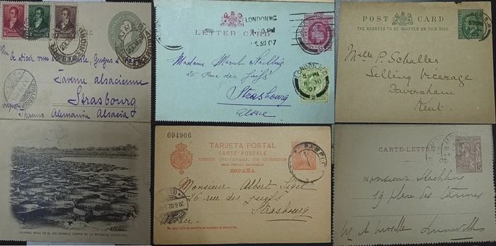 1800s Albert Sigel Strasboug Societe Philatelique Union Postal History Collection