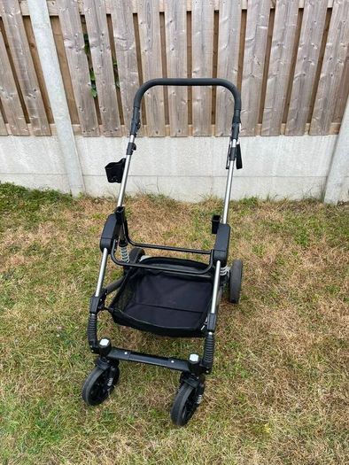 Magic ZC 3 in 1 Pushchair Pram Travel System, Baby Stroller 3 in 1 with Reversible Two Pushing Modes, Newborn Infant Carriage One-Click Folding, Toddler Buggy Aluminum Frame (739 Black)