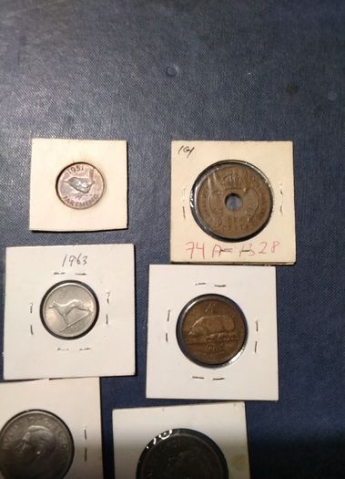 Six  Assorted Coins