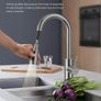 Kitchen Tap, Kitchen Mixer Taps with Pull Out Sprayer, Swivel Single Handle High Arc Pull Down Stainless Steel Sink Faucet, Polished Chrome Image 2