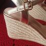Primark Ladies Gold Espadrille Wedge sandals  Size 8/42 Brand new Image 3