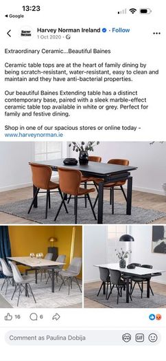 Kitchen dining table and four chairs