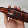 401 - Vintage Thos Power Dungarvan Dark Amber Glass Collectible Decorative Bottle Image 2