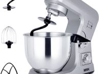 main image for ad MK36C Food Stand Mixer 1000W 5L Mixing Bowl 6 Speeds Control Kitchen Machine with Beater, Dough Hook &amp; Whisk(Grey)