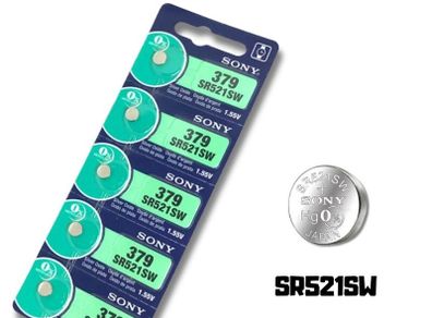 Sony AG0 LR521 379 SR521SW battery 5pcs