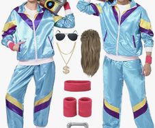 80s Tracksuit Costume for Adults