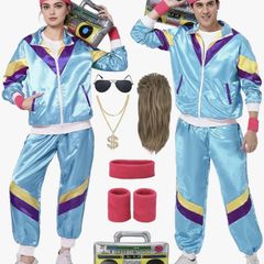 80s Tracksuit Costume for Adults