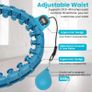 Weighted Hula Hoop, 24 Detachable Knots,Lightweight Adjustable Hula Ring Hoops for Adults and Children Fitness Exercise and Fun. Image 2