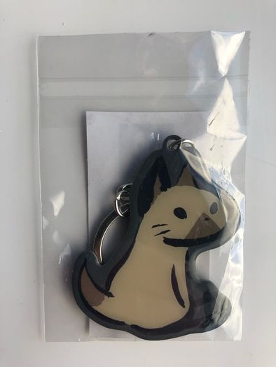 Monster Hunter Rise Cat Keyring & Outriders Pin Badge Set
