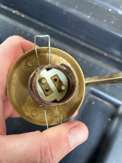 Brass wall light
