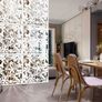 24Pcs Hanging Room Divider Panels Hanging Screen Panels 15.7x15.7 inch Hollow Divider Curtains Hanging Wall Divider DIY Room Divider Screens for Home Livingroom Hotel Bar Decoration (FREE POSTAGE) Image 5