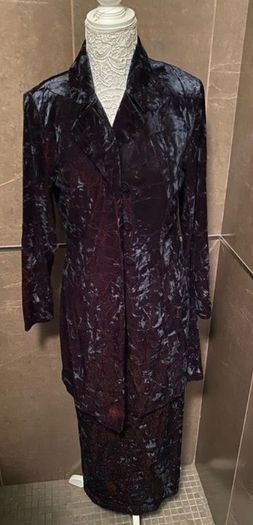 Beautiful Crushed Velvet dress and jacket/coat