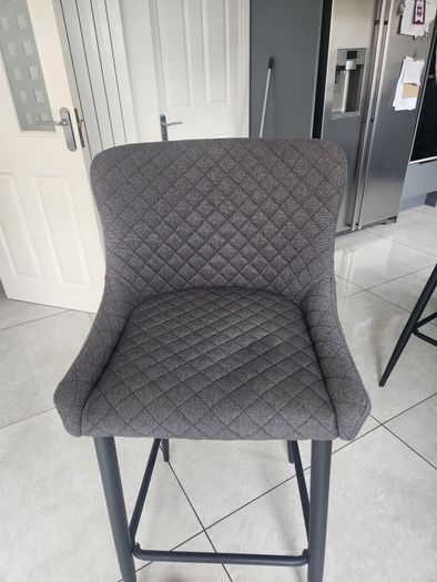 3 x charcoal jysk bar stools