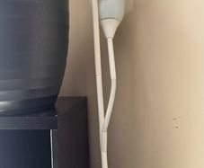 Ikea white floor lamp with reading light