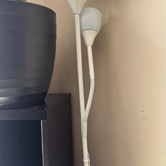 Ikea white floor lamp with reading light