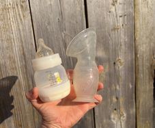 Baby bottle & haakaa pump