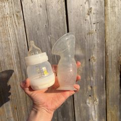 Baby bottle & haakaa pump