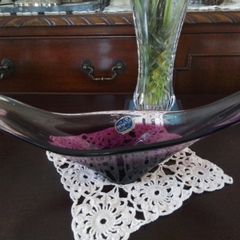 Czech Ovel Amethyst Art Bowl