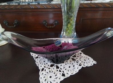 Czech Ovel Amethyst Art Bowl