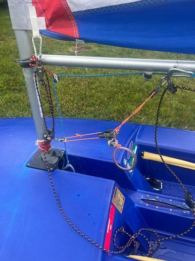 Topper sailing Dinghy