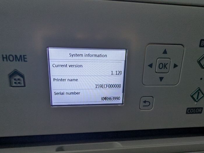 Printer Canon TS 5151 needs ink