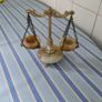 Vintage Onyx Marble Scales of Justice Image 4