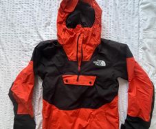 THE NORTH FACE Mountain Waterproof Shell Jacket (Orange/Black) Small (S)