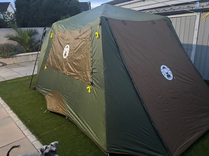 6 man tent with awnings Colman 2 min pop up
