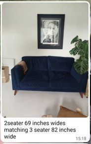 Sofa  2 seater and 3 seater matching