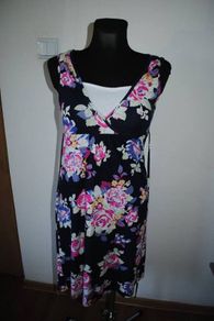 Scoop Neck Sleeveless floral TU midi dress size UK12 EUR40 Postage included